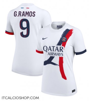 Paris Saint-Germain Goncalo Ramos #9 Seconda Maglia Femmina 2024-25 Manica Corta